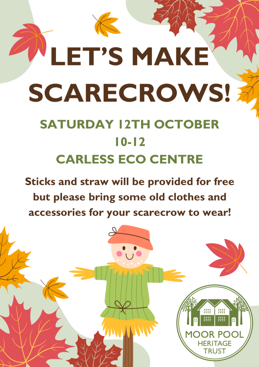 A poster for our scarecrow event