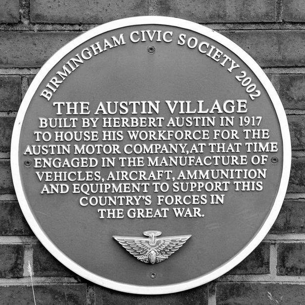 Austin village plaque